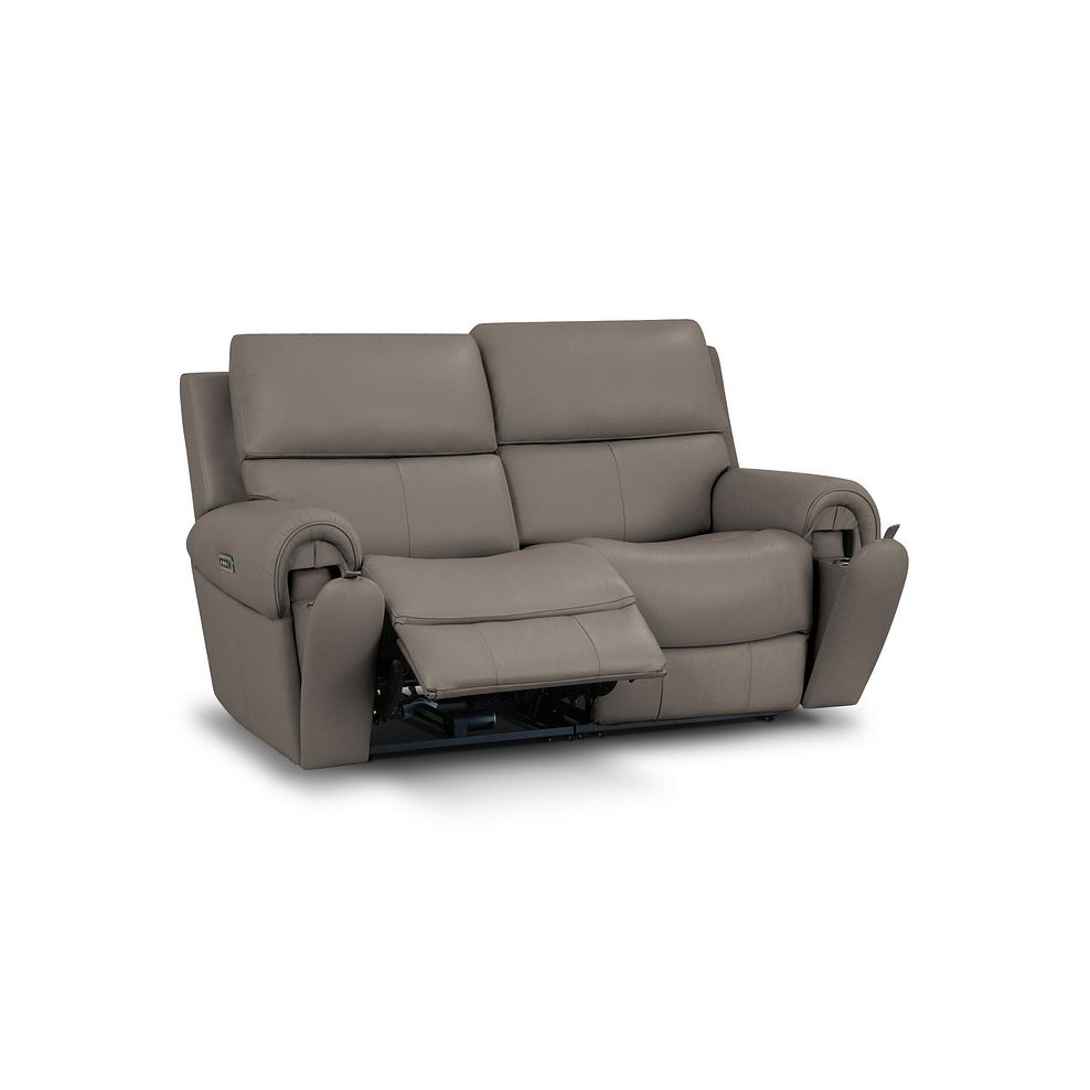 Ezra Group 8 Electric Recliner in Oyster Leather 2