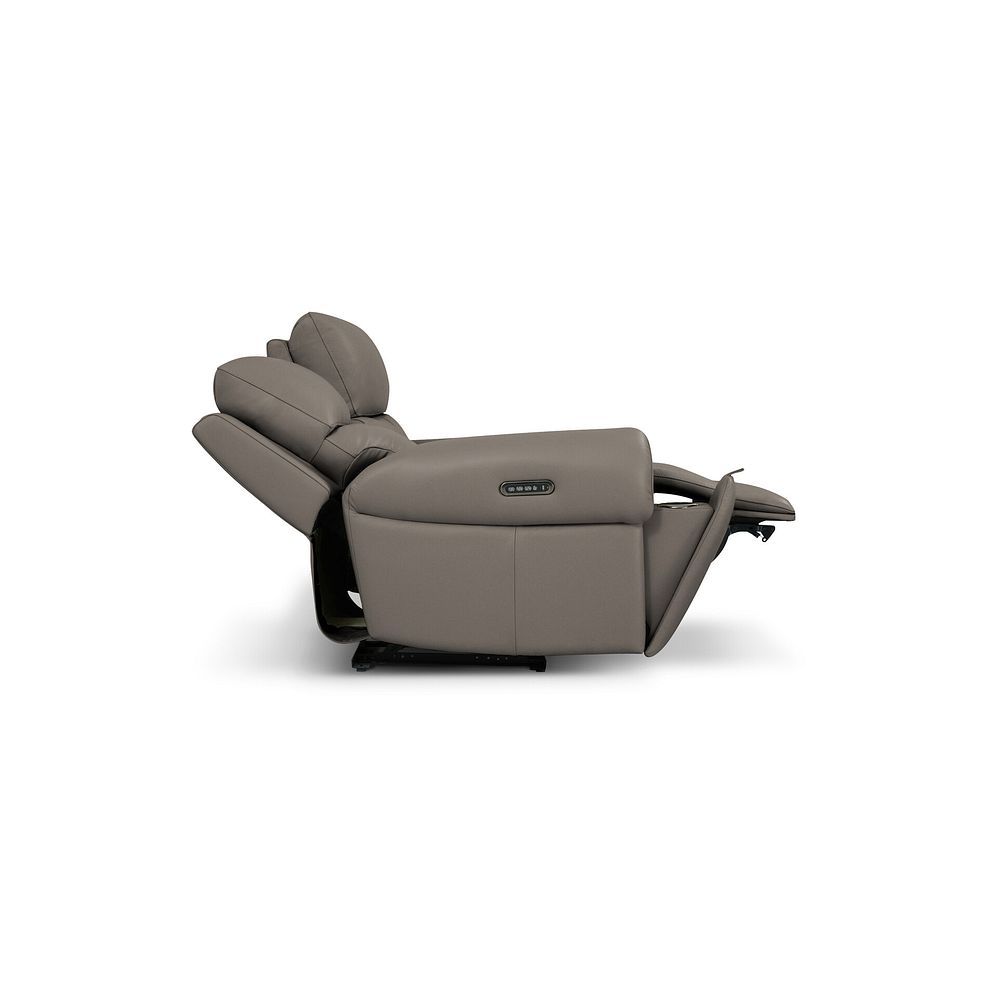 Ezra Group 8 Electric Recliner in Oyster Leather 6