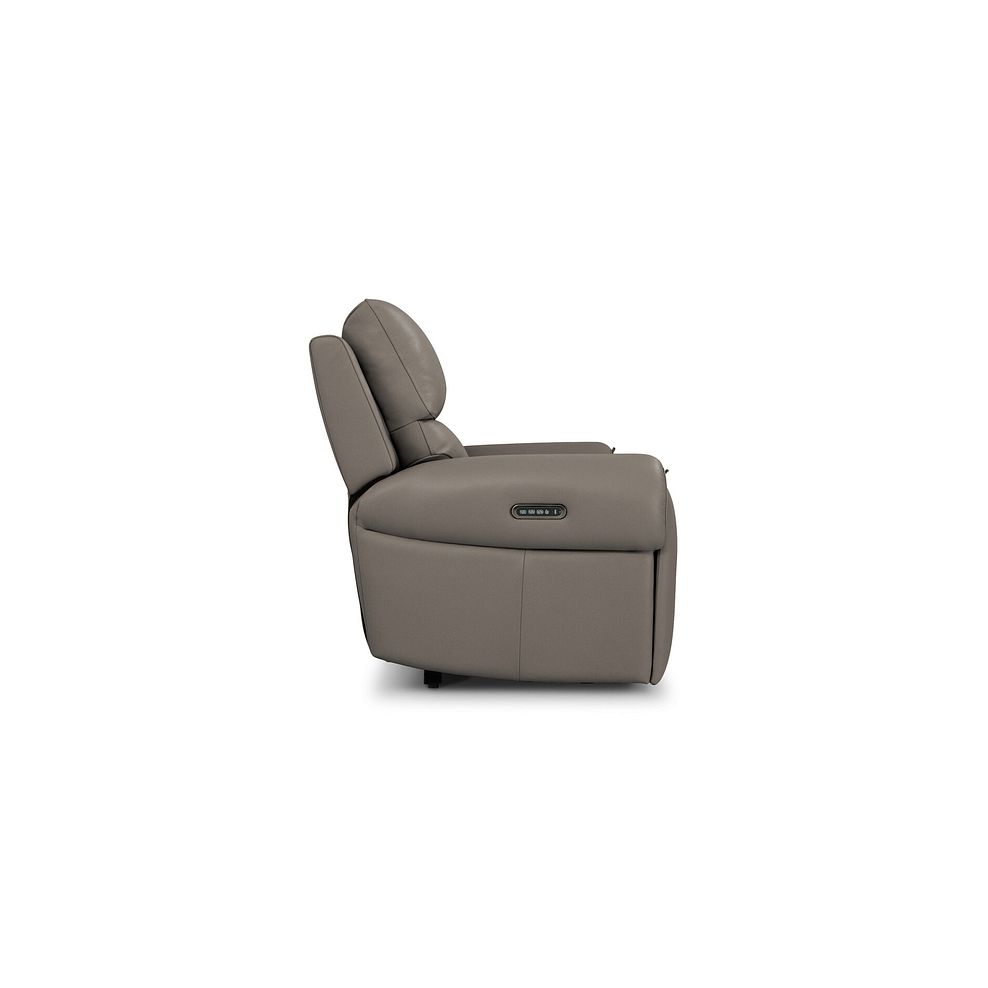 Ezra Group 8 Electric Recliner in Oyster Leather 5