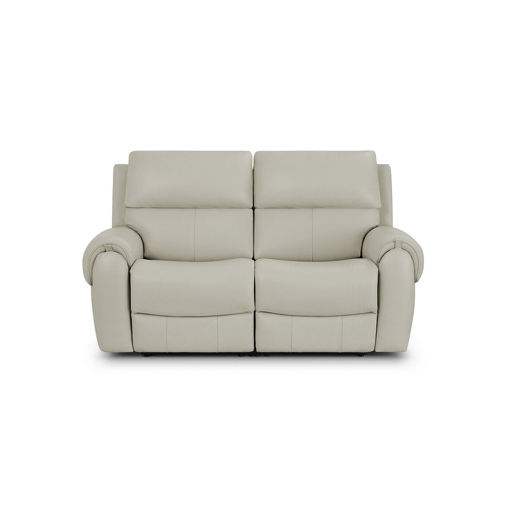 Ezra Group 8 Electric Recliner with Power Headrest & Lumbar Support in Bone China Leather 6
