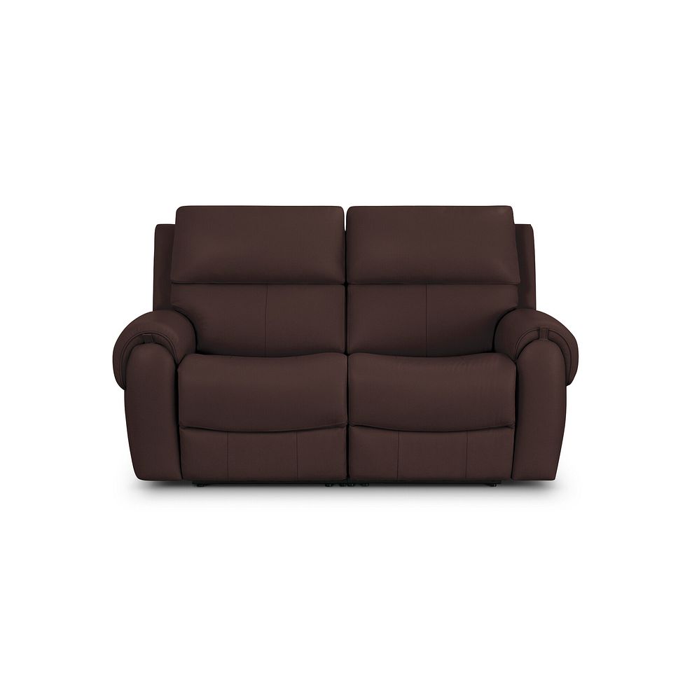 Ezra Group 8 Electric Recliner with Power Headrest & Lumbar Support in Chestnut Leather 6