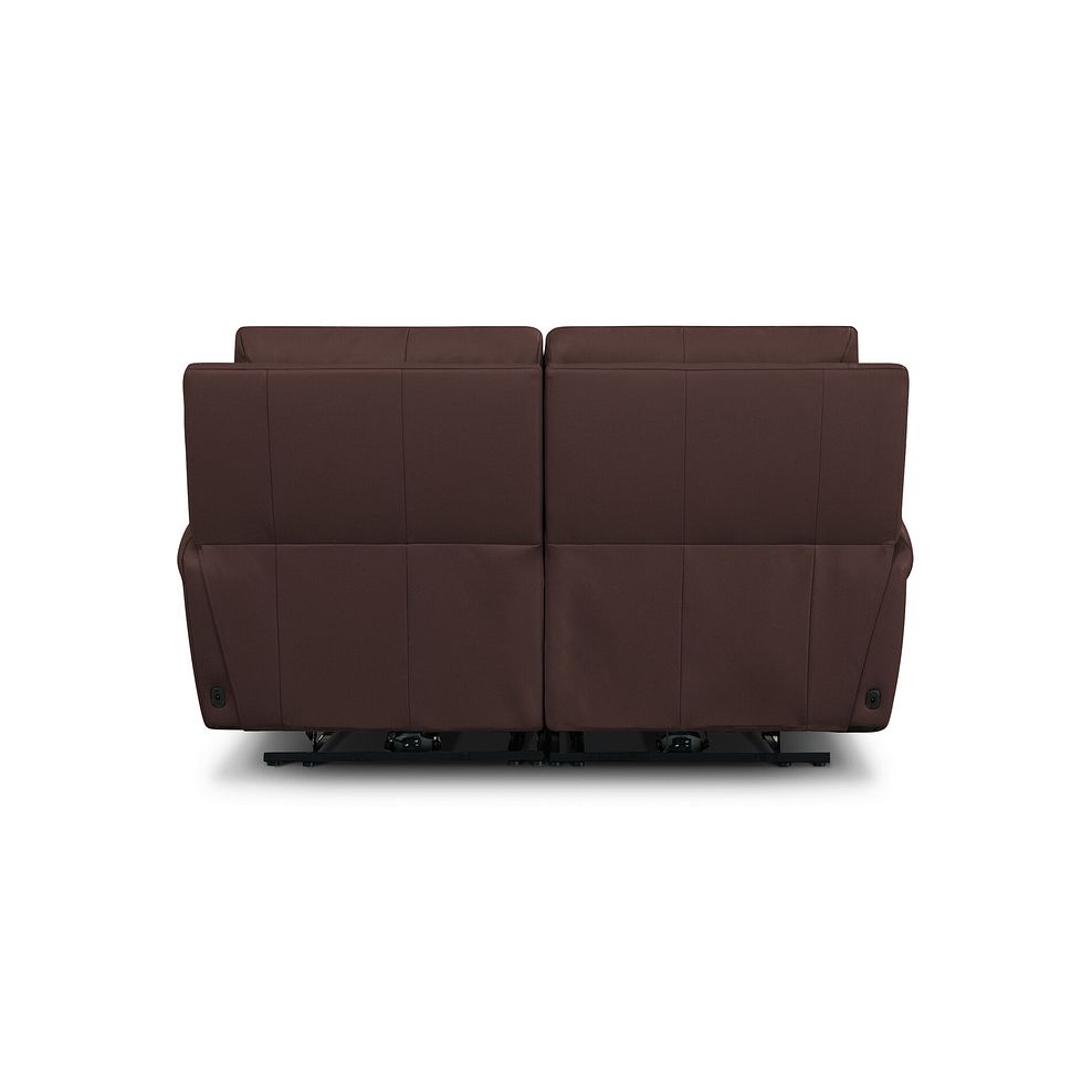 Ezra Group 8 Electric Recliner with Power Headrest & Lumbar Support in Chestnut Leather 10