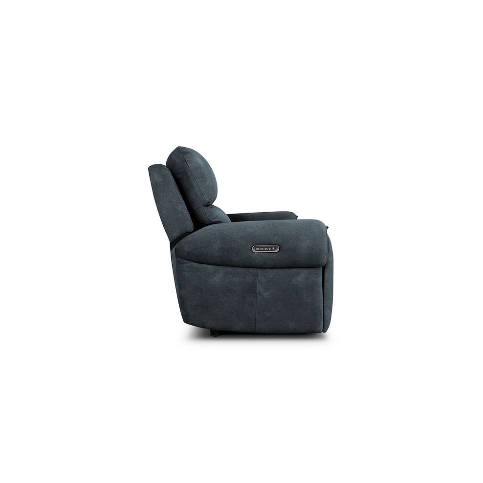 Ezra Group 8 Electric Recliner with Power Headrest & Lumbar Support in Dexter Shadow Fabric 6