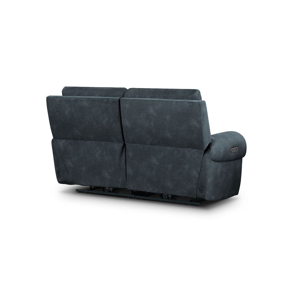 Ezra Group 8 Electric Recliner with Power Headrest & Lumbar Support in Dexter Shadow Fabric 10