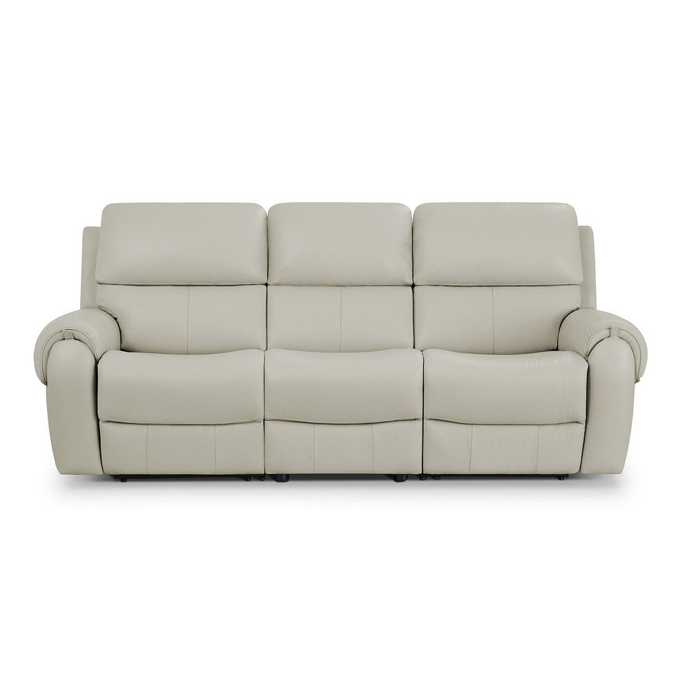 Ezra Group 9 Electric Recliner in Bone China Leather 4
