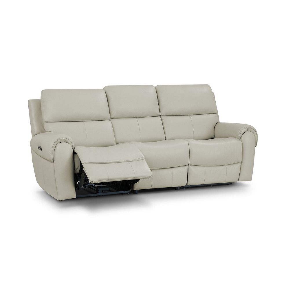 Ezra Group 9 Electric Recliner in Bone China Leather 2