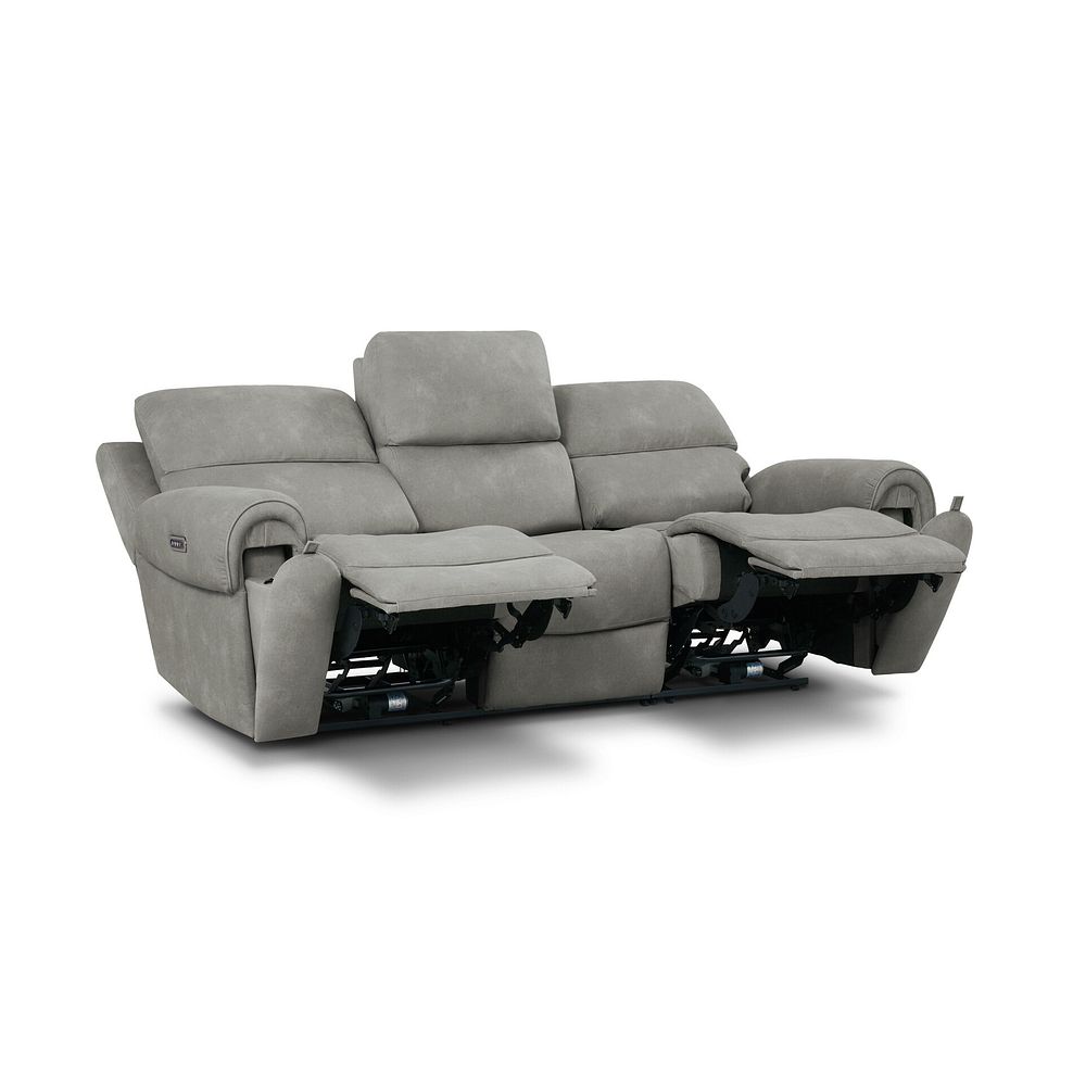 Ezra Group 9 Electric Recliner in Dexter Stone Fabric 3