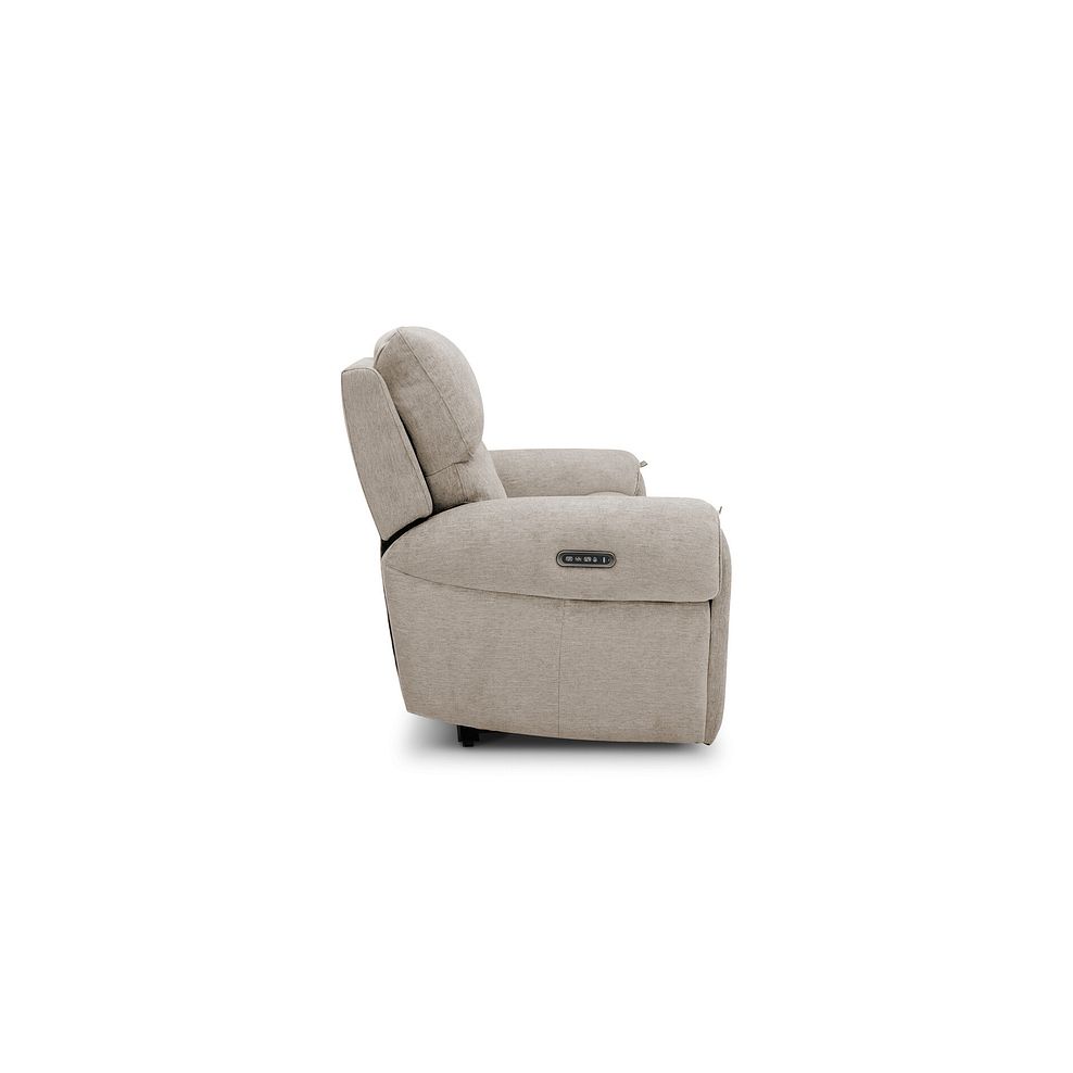 Ezra Group 9 Electric Recliner with Power Headrest  Lumbar Support in Darwin Mink Fabric 9