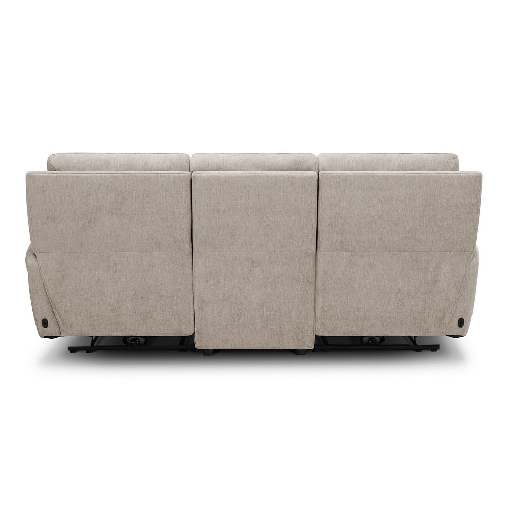 Ezra Group 9 Electric Recliner with Power Headrest  Lumbar Support in Darwin Mink Fabric 12