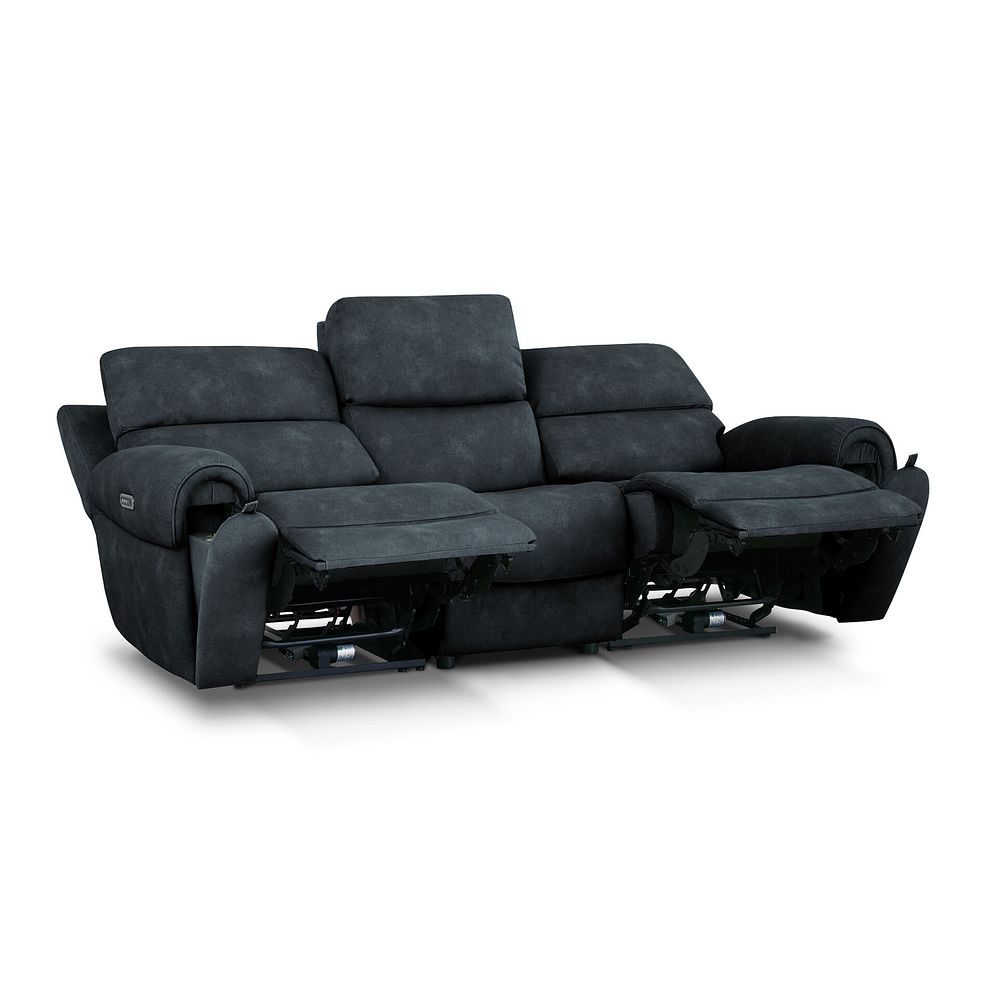 Ezra Group 9 Electric Recliner with Power Headrest & Lumbar Support in Dexter Shadow Fabric 5