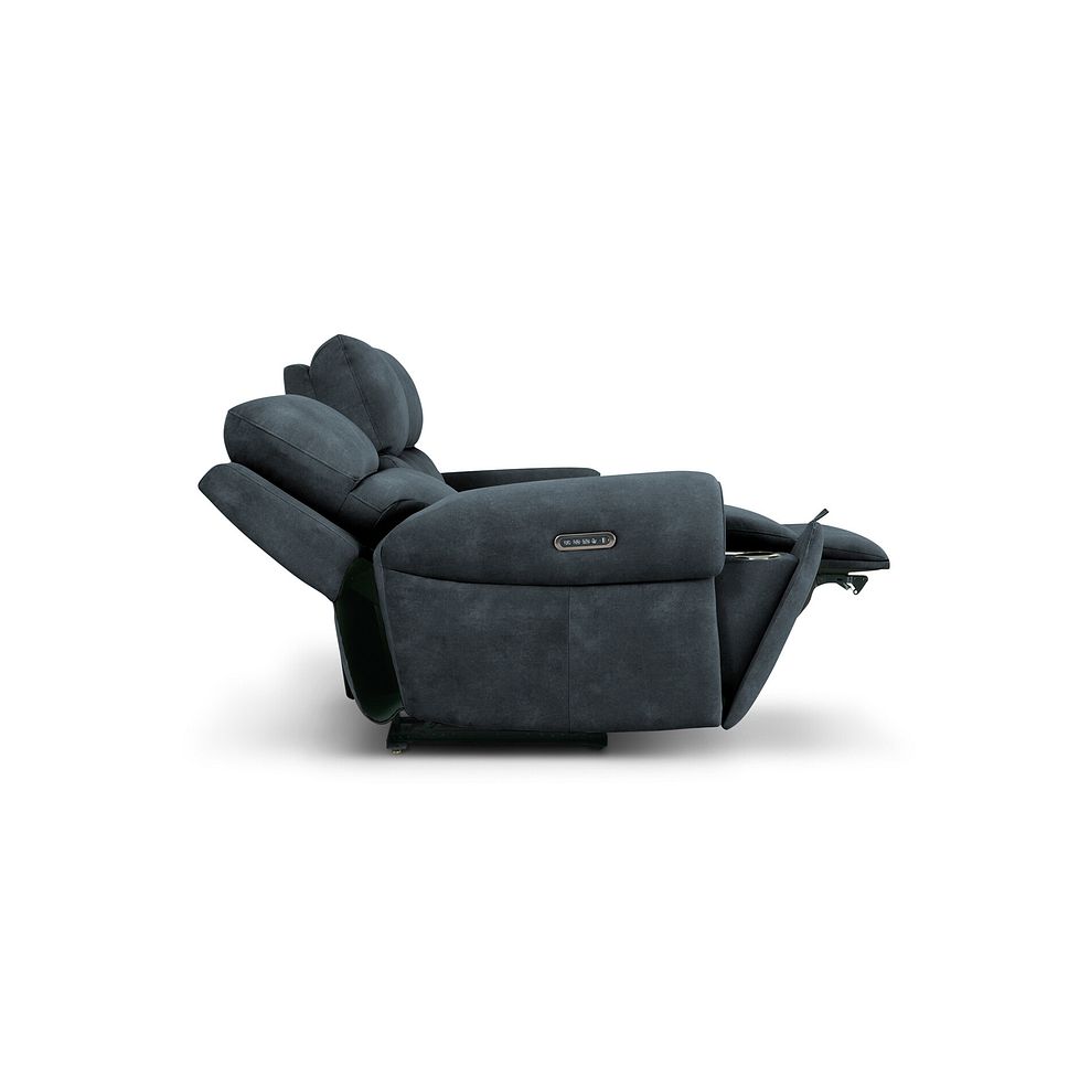 Ezra Group 9 Electric Recliner with Power Headrest & Lumbar Support in Dexter Shadow Fabric 8