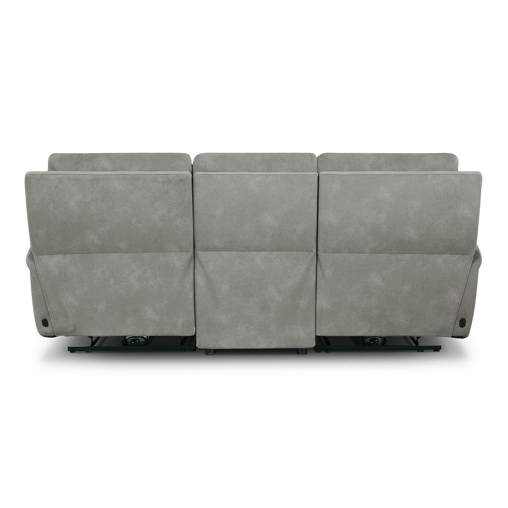 Ezra Group 9 Electric Recliner with Power Headrest & Lumbar Support in Dexter Stone Fabric 11