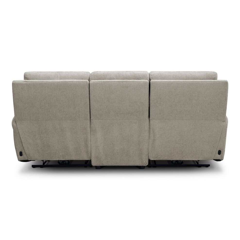 Ezra Group 9 Electric Recliner with Power Headrest & Lumbar Support in Hopsack Linen Fabric 11
