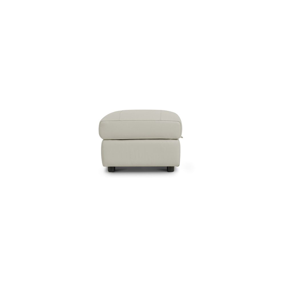 Ezra Storage Footstool in Bone China Leather 4