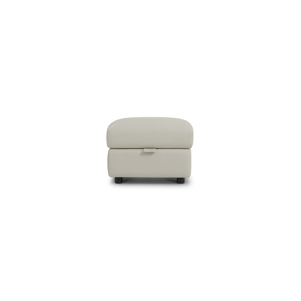 Ezra Storage Footstool in Bone China Leather 3