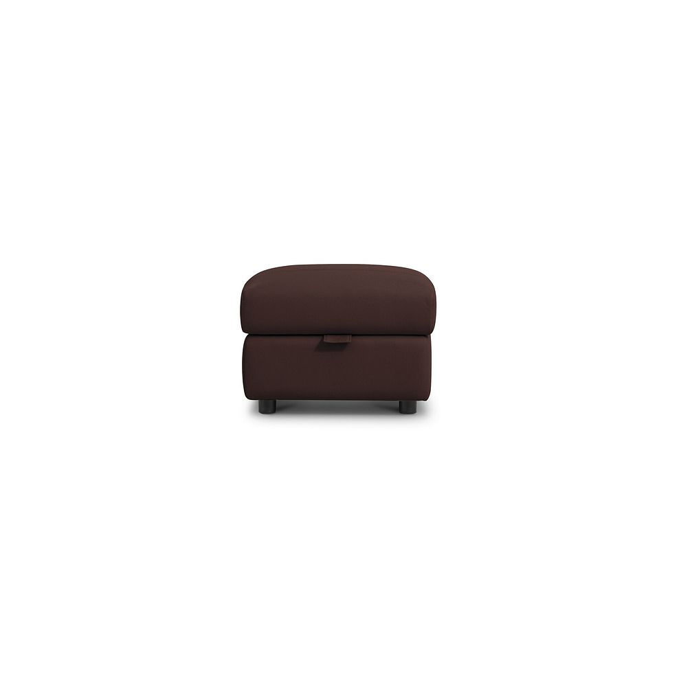 Ezra Storage Footstool in Chestnut Leather 3