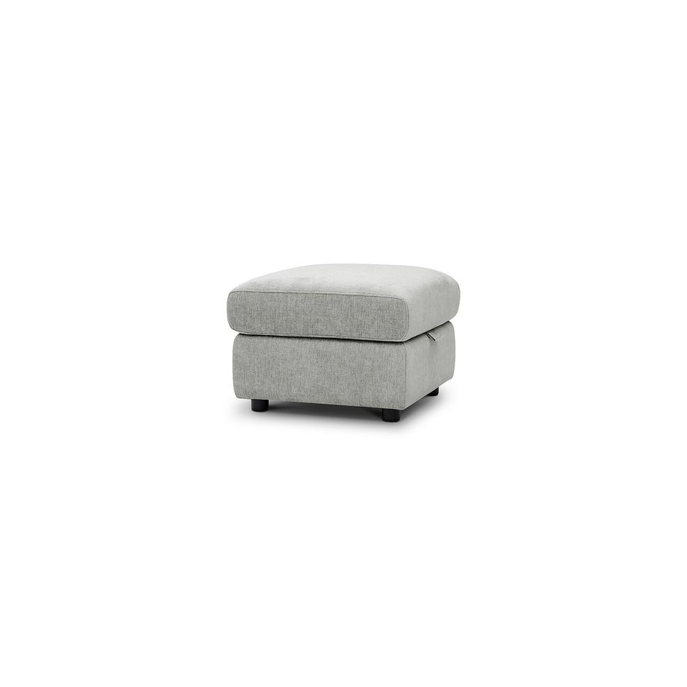 Ezra Storage Footstool in Darwin Silver Fabric 1