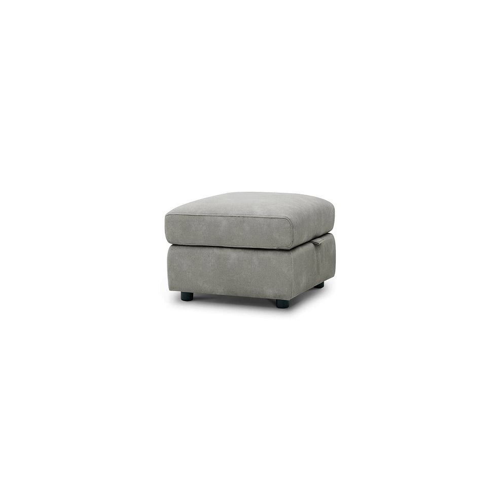 Ezra Storage Footstool in Dexter Stone Fabric 1