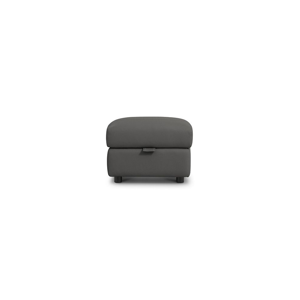 Ezra Storage Footstool in Elephant Grey Leather 3