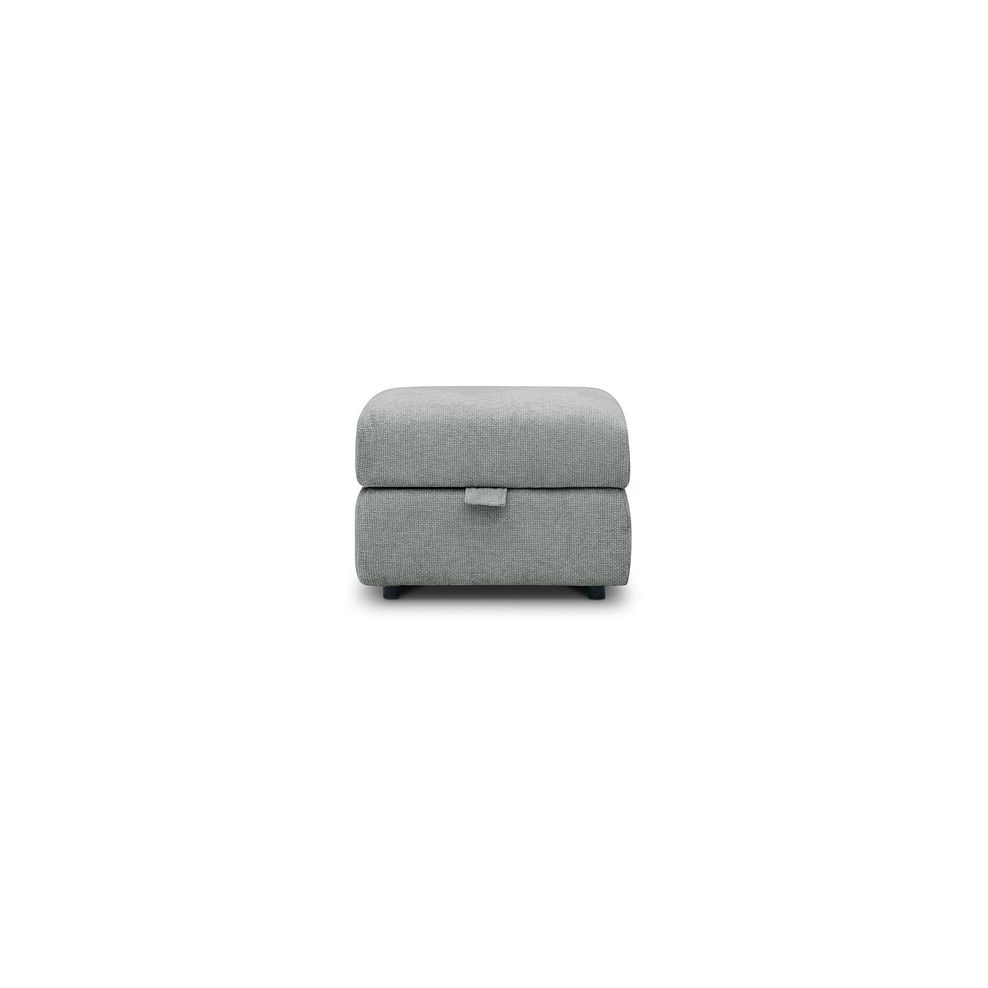 Ezra Storage Footstool in Hopsack Platinum Fabric 3