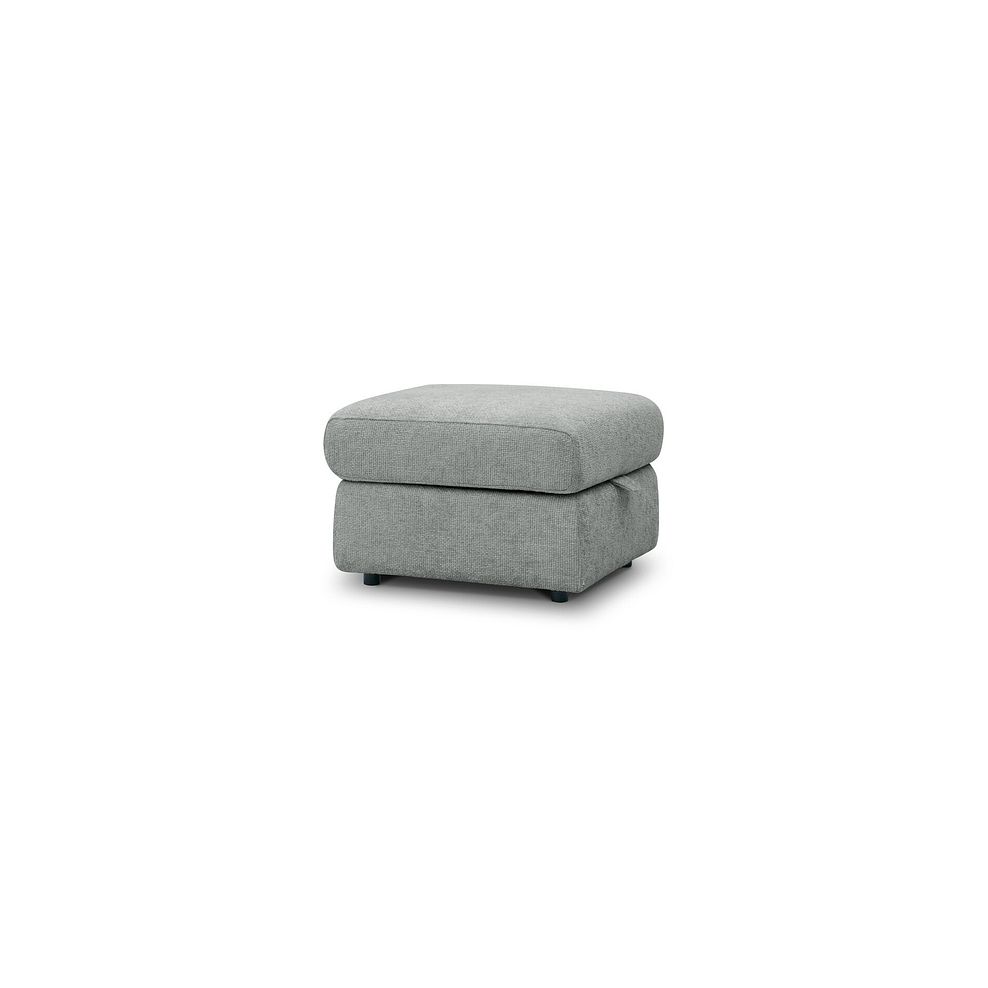 Ezra Storage Footstool in Hopsack Platinum Fabric 1