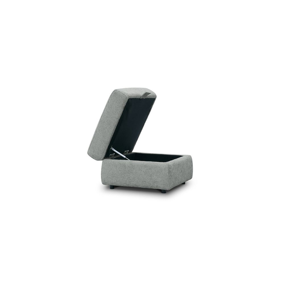 Ezra Storage Footstool in Hopsack Platinum Fabric 2