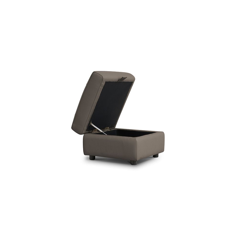Ezra Storage Footstool in Oyster Leather 2