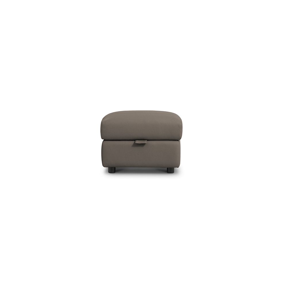 Ezra Storage Footstool in Oyster Leather 3