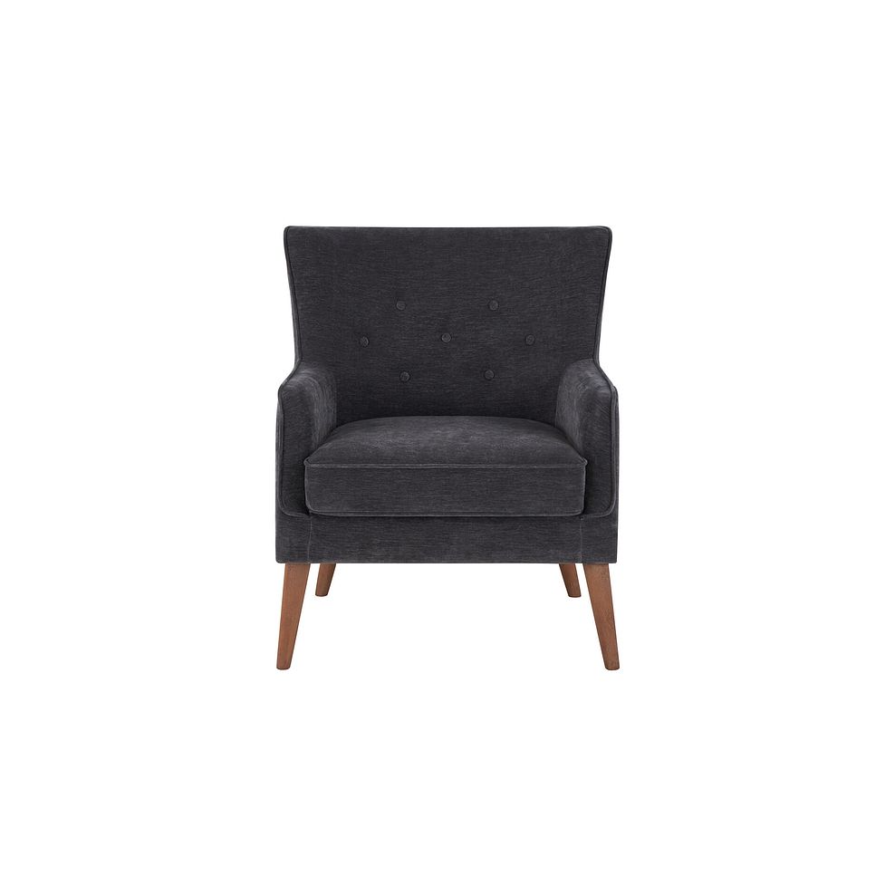 Franklin Accent Chair in Amigo Coal Fabric 4