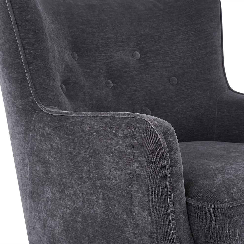 Franklin Accent Chair in Amigo Coal Fabric 9