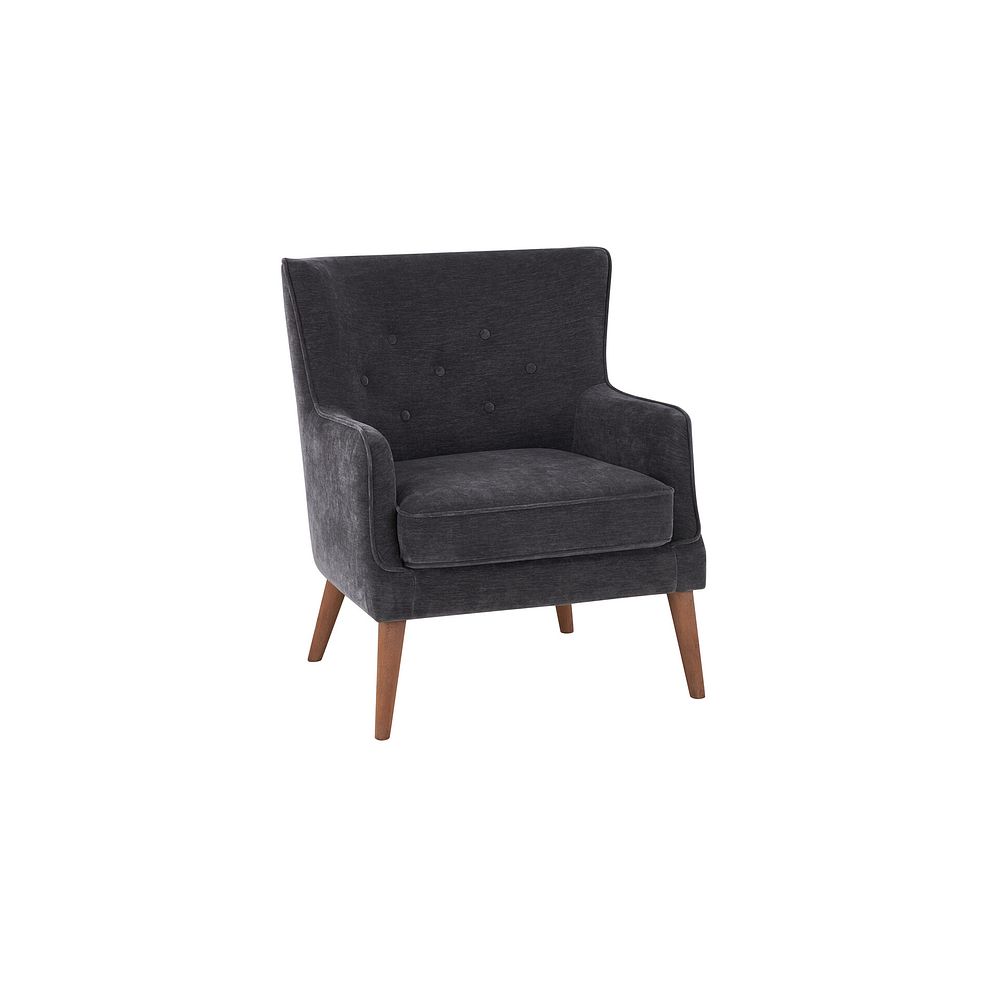 Franklin Accent Chair in Amigo Coal Fabric 3