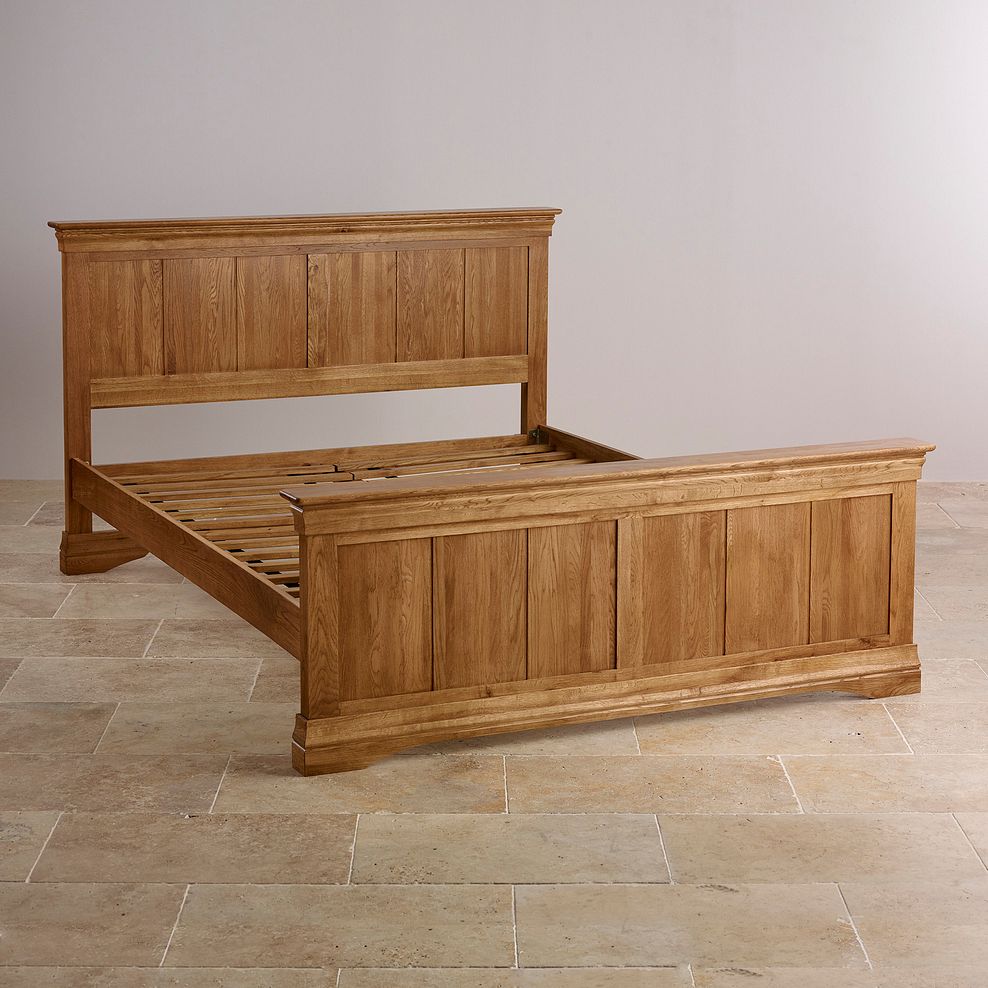 French Farmhouse Solid Oak 4ft 6" Double Bed Thumbnail 3