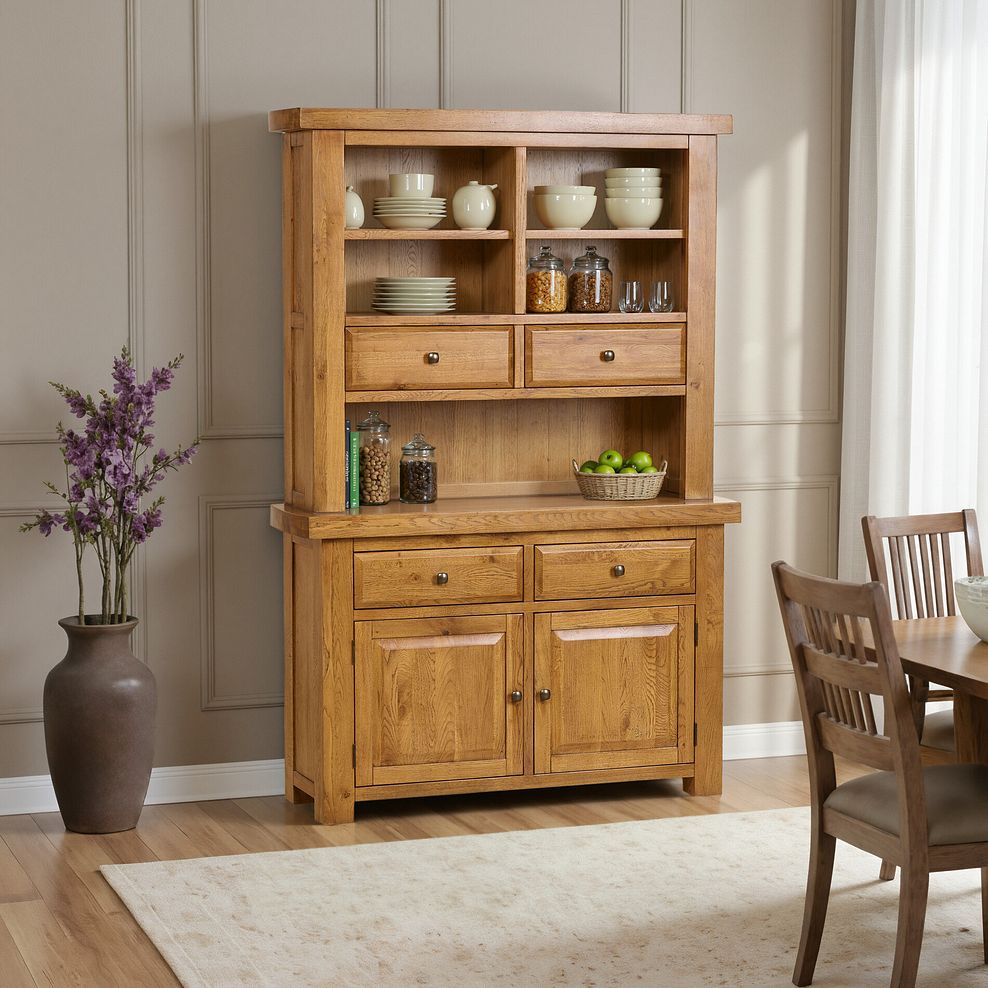 Hercules Rustic Solid Oak Small Dresser 7