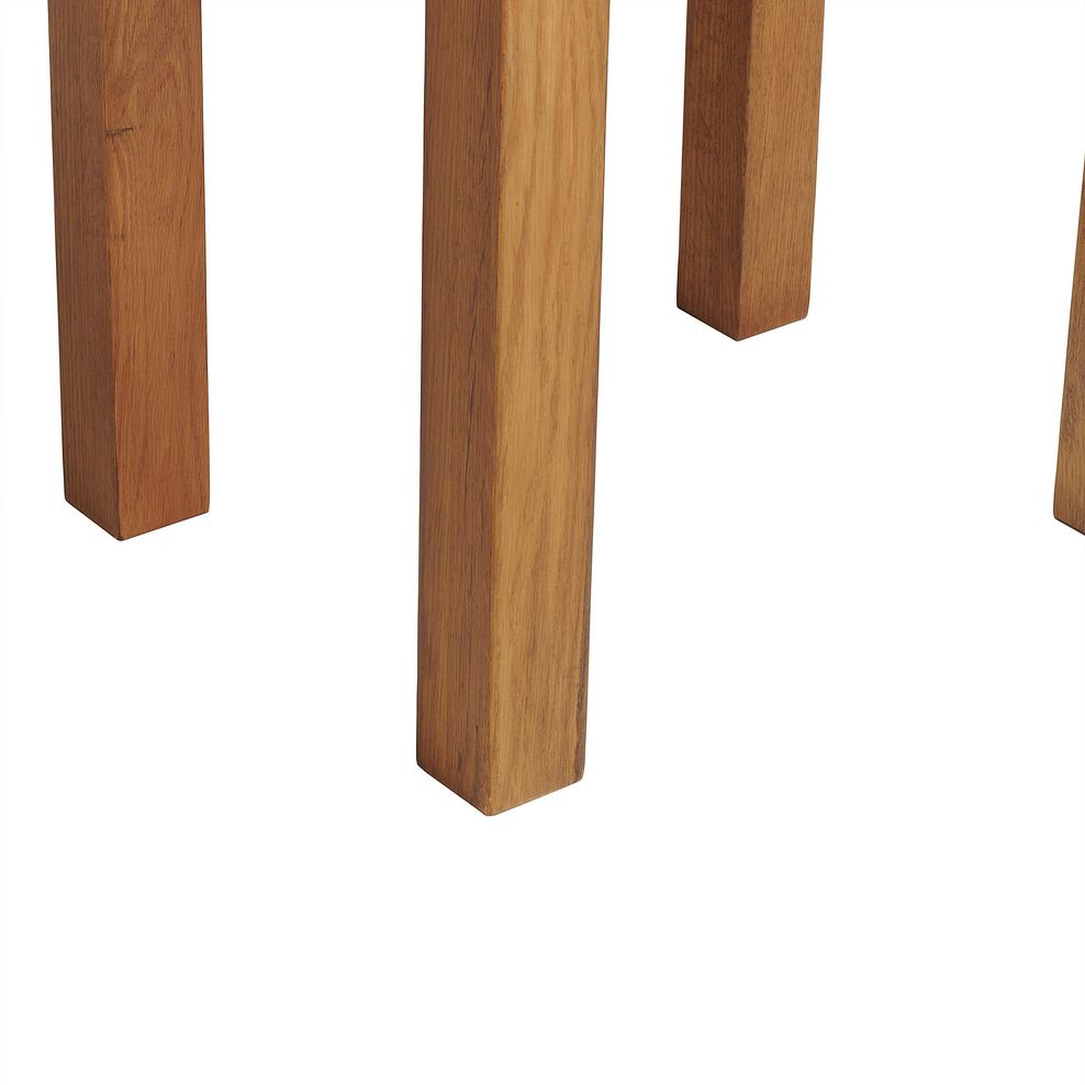 French Farmhouse Rustic Solid Oak Dressing Table Stool 5