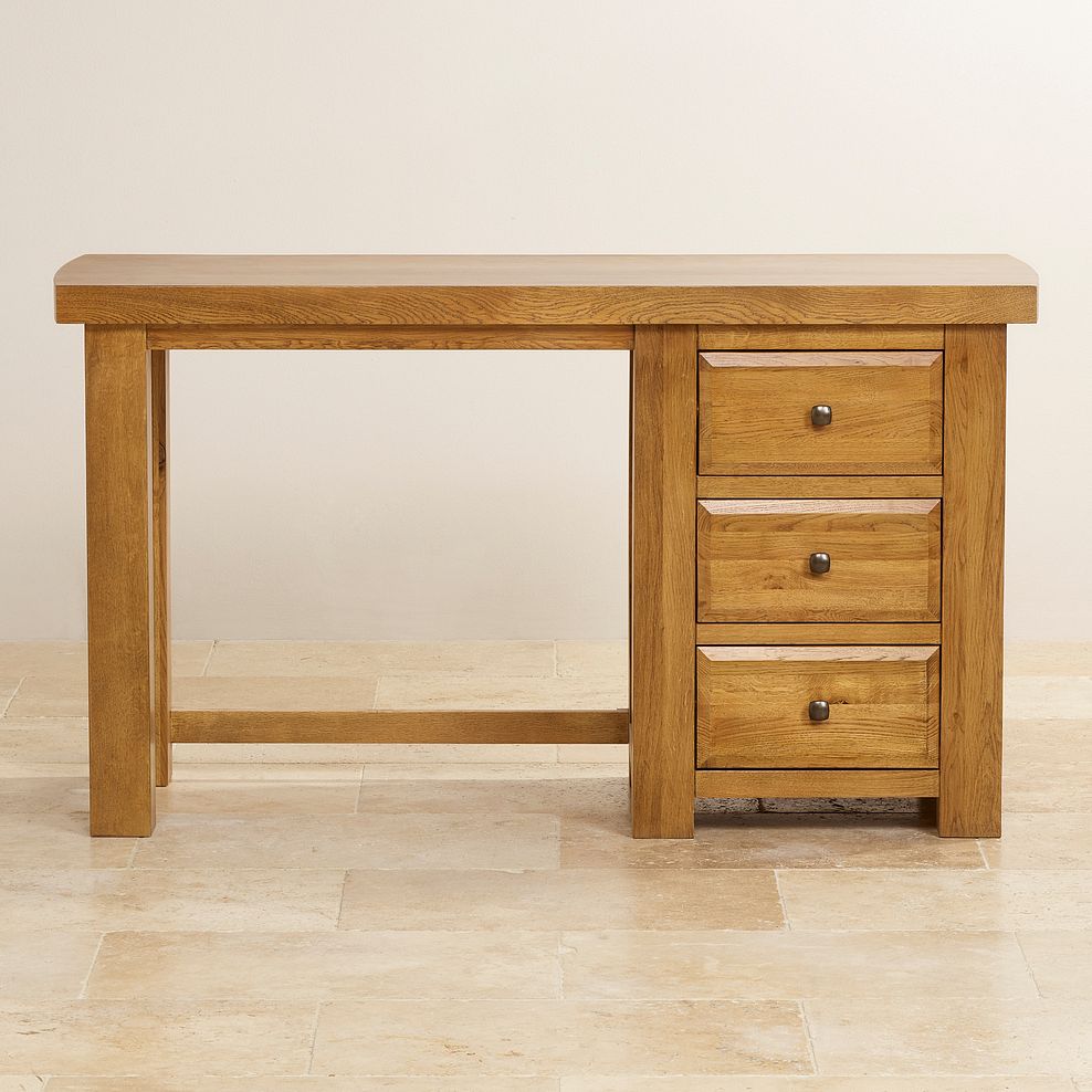 Hercules Rustic Solid Oak Dressing Table 3