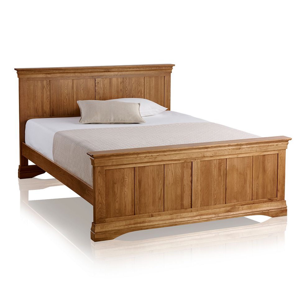French Farmhouse Rustic Solid Oak 5ft King-Size Bed