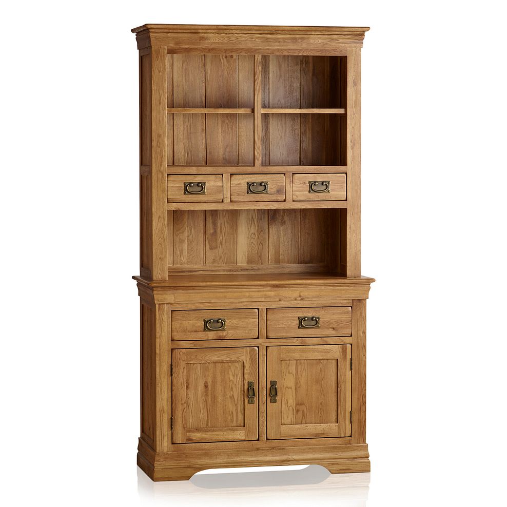 French Farmhouse Rustic Solid Oak Small Dresser 1