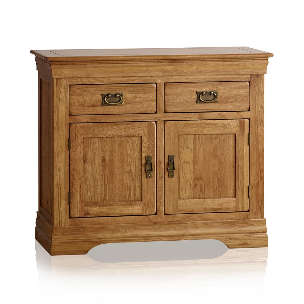 French Farmhouse Rustic Solid Oak Small Sideboard 1