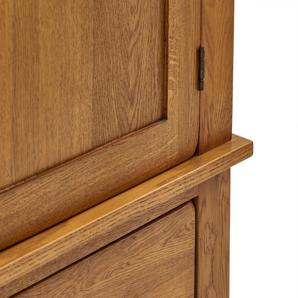 French Farmhouse Rustic Solid Oak Triple Wardrobe 8