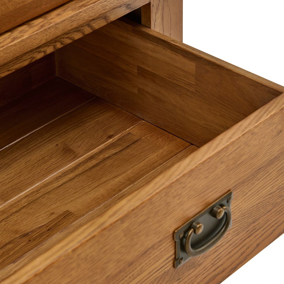 French Farmhouse Rustic Solid Oak Triple Wardrobe 9