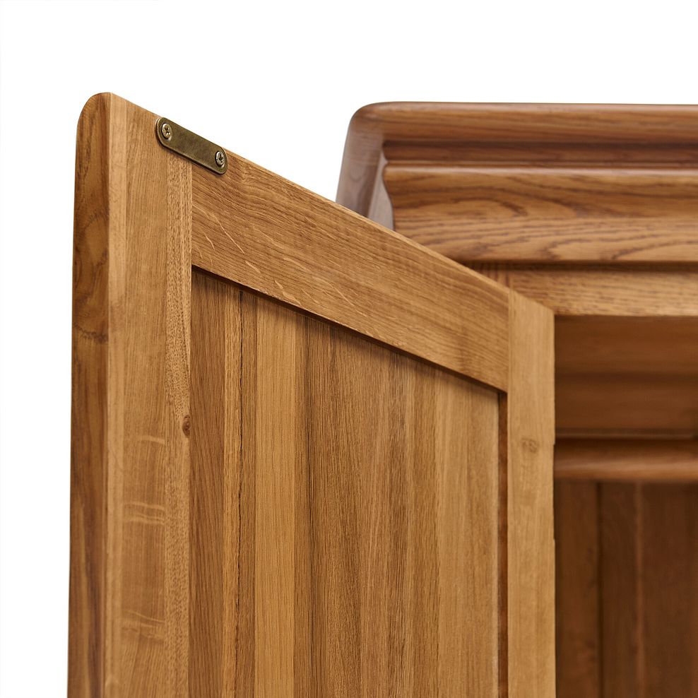 French Farmhouse Rustic Solid Oak Triple Wardrobe 10