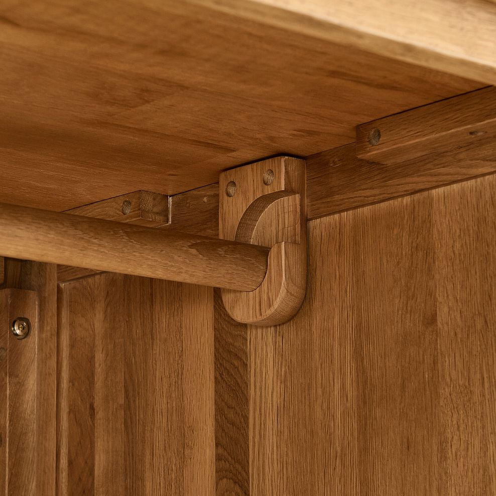 French Farmhouse Rustic Solid Oak Triple Wardrobe 11