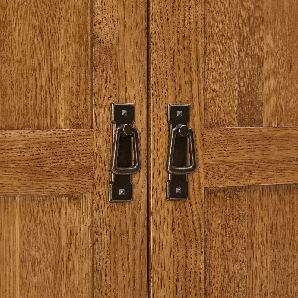 French Farmhouse Rustic Solid Oak Triple Wardrobe 12
