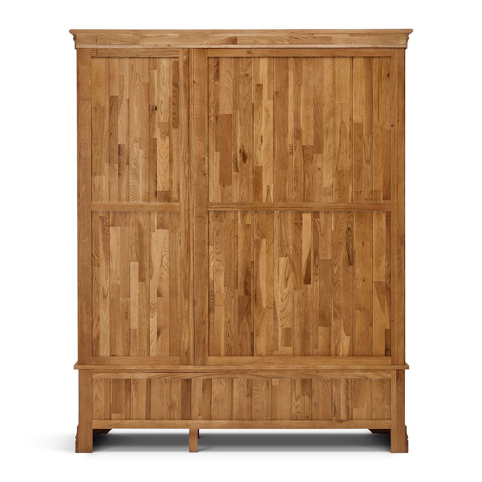 French Farmhouse Rustic Solid Oak Triple Wardrobe 5