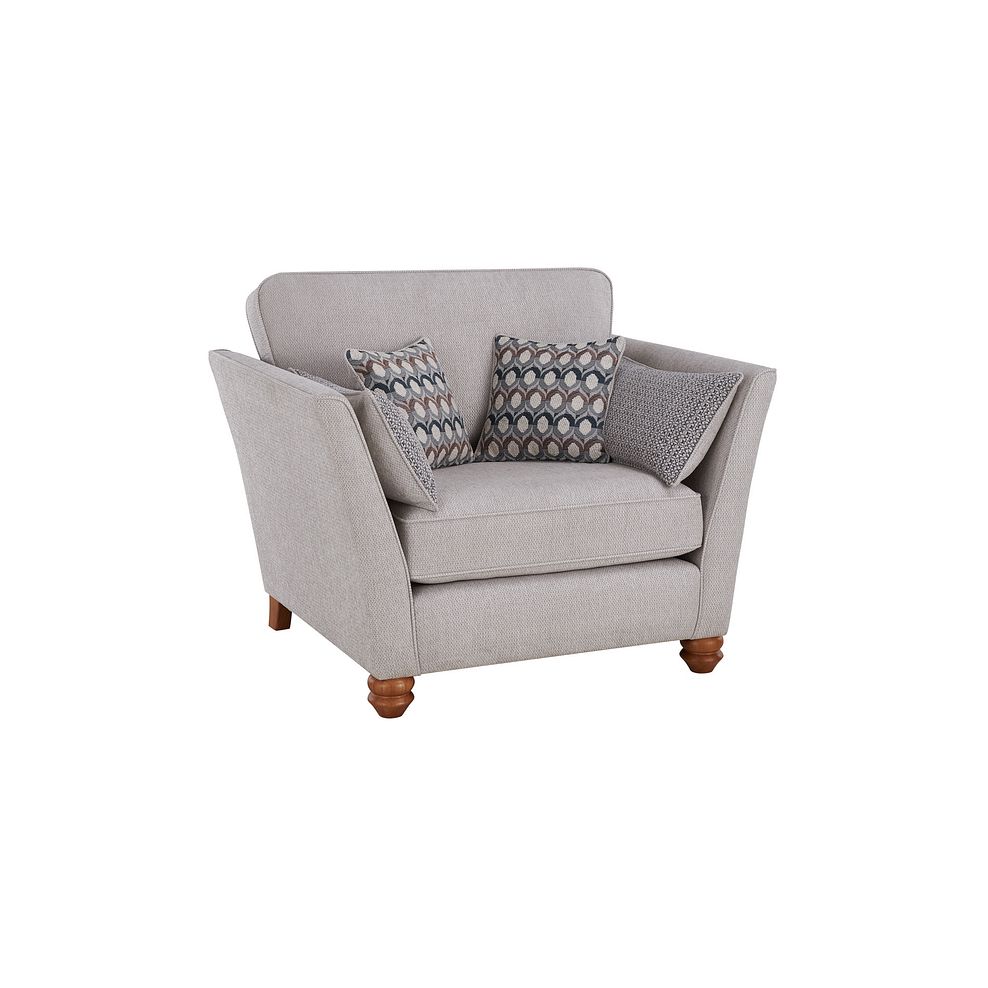 Gainsborough Loveseat in Minerva Silver with Slate Scatters 2