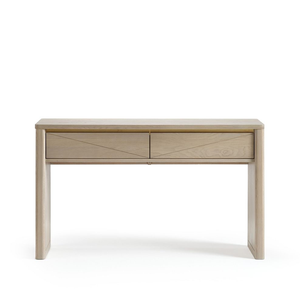 Gatsby Washed Solid Oak Console Table 5