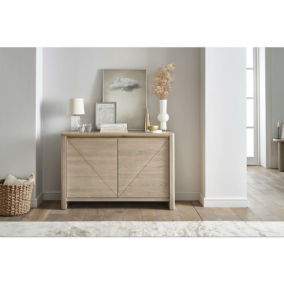 Gatsby Washed Solid Oak Small Sideboard 3