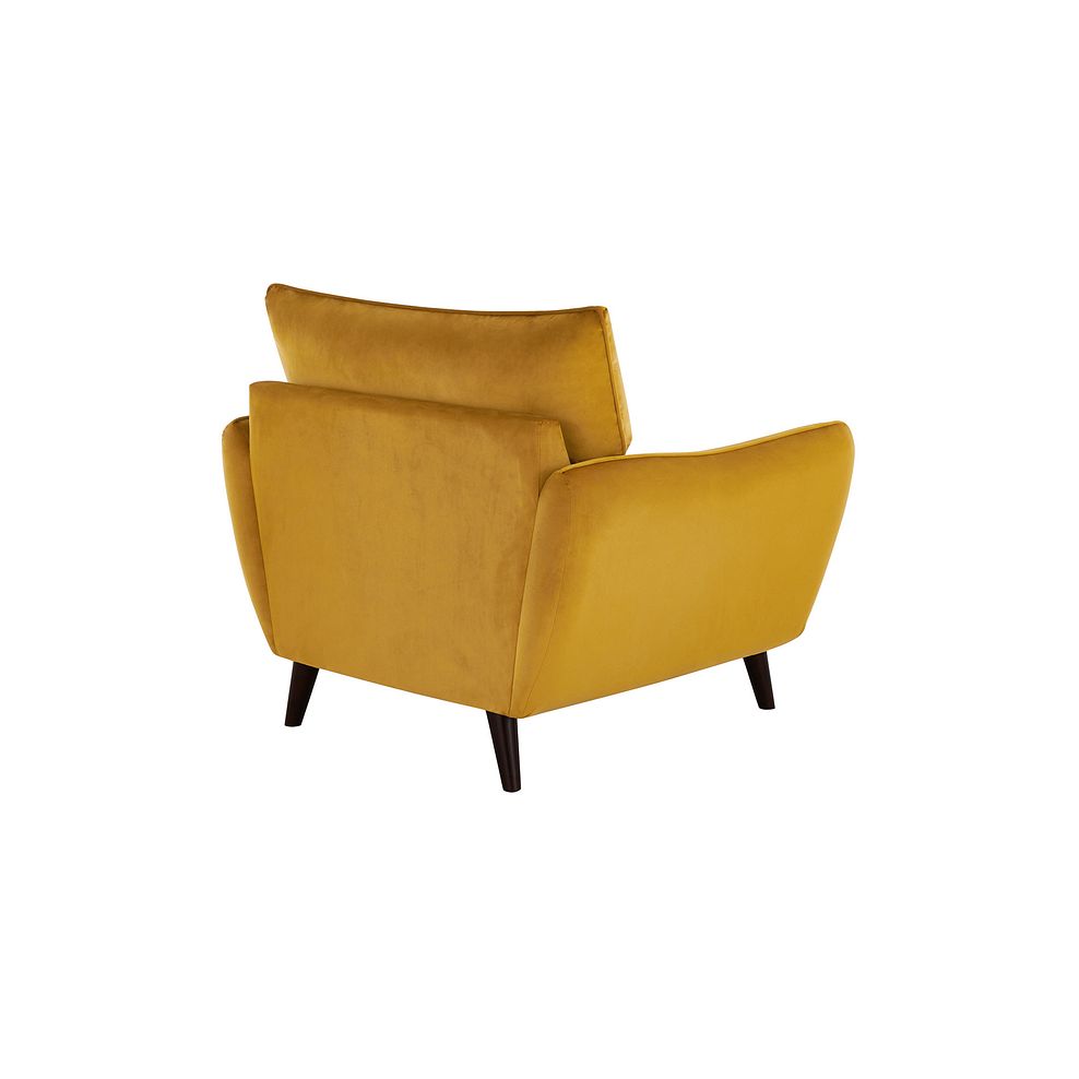 Fern Armchair in Gold Velvet 3
