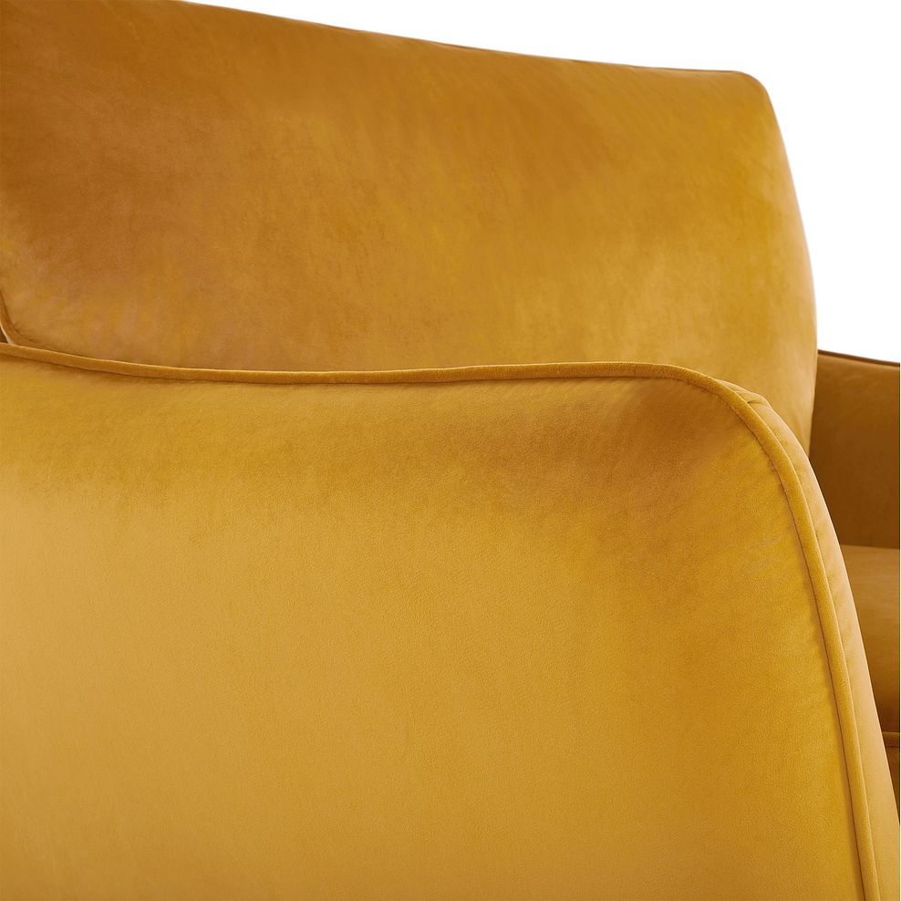 Fern Armchair in Gold Velvet 7