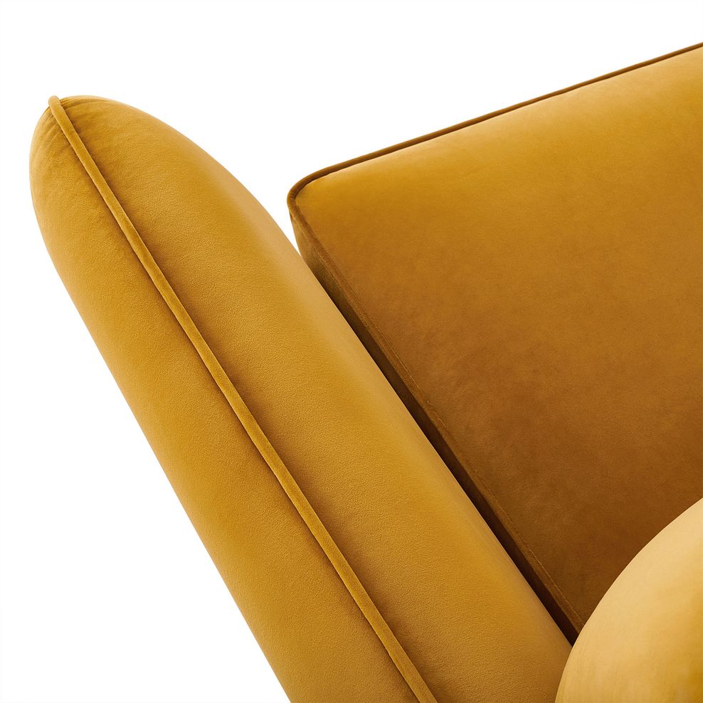 Fern Armchair in Gold Velvet 6